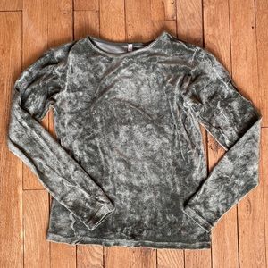 Baserange Sage Velvet Top